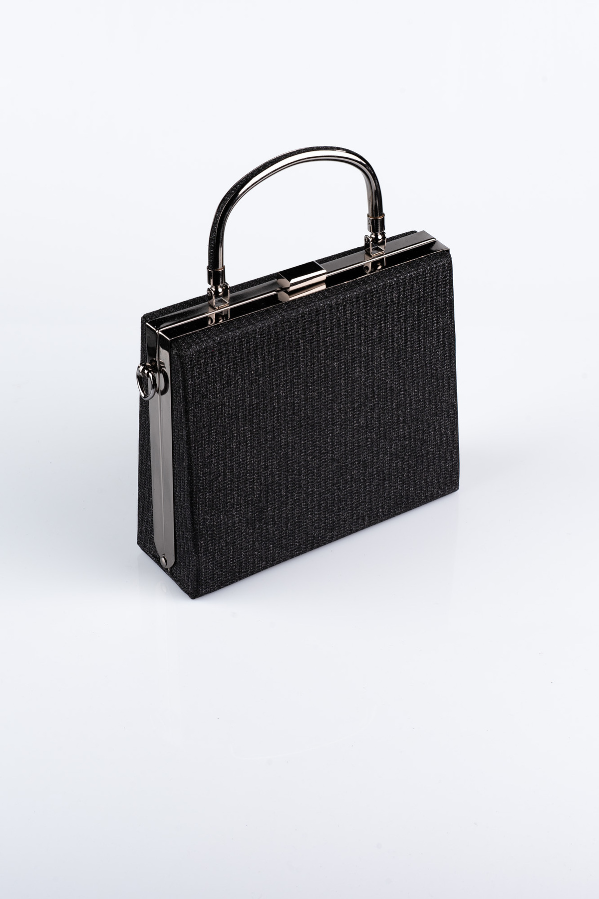 Siyah Cupra Simli Abiye Gece Çantası V294 2